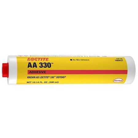 Henkel General Purpose Structural Adhesive, Bonding, Cartridge, Liquid AA 330 300ML IDH 1689437